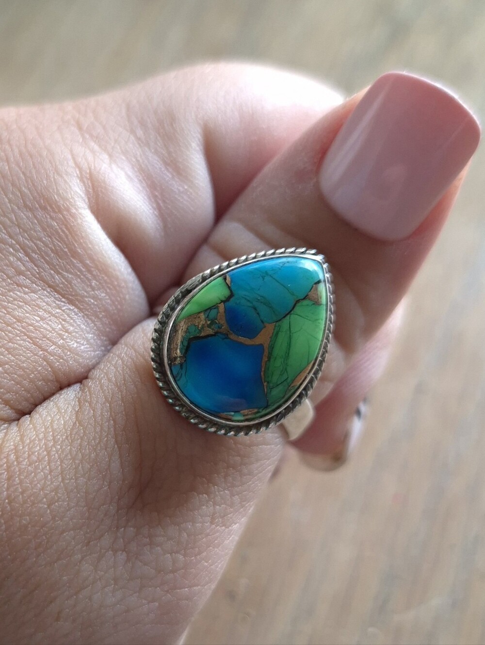 Peacock Dahlia Ring